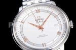 Omega De Ville SS JQK 1:1 Best Edition White Dial on SS Bracelet MIYOTA 9015 Super Clone Watch - Image 5