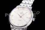 Omega De Ville SS DIWF 1:1 Best Edition Silver Dial SS Markers on SS Bracelet MIYOTA 9015 Super Clone Watch - Image 3