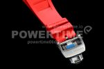 Richard Mille RM055 White Ceramic KVF Best Edition Skeleton Dial Red on Red Rubber Strap MIYOTA8215 Super Clone Watch V3 - Image 8