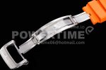 Richard Mille RM11-03 SS KVF 1:1 Best Edition Crystal Skeleton Dial on Orange Racing Rubber Strap A7750 Super Clone Watch - Image 9