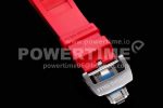 Richard Mille RM011 SS Chrono KVF 1:1 Best Edition Crystal Dial Black on Red Rubber Strap A7750 Super Clone Watch V3 - Image 8