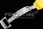 Richard Mille RM11-03 SS KVF 1:1 Best Edition Crystal Skeleton Dial on Yellow Racing Rubber Strap A7750 Super Clone Watch - Image 9