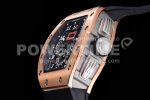 Richard Mille RM011 RG Chrono KVF 1:1 Best Edition Crystal Dial Black on Black Rubber Strap A7750 Super Clone Watch V3 - Image 6