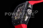 Richard Mille RM011 NTPT Chrono KVF 1:1 Best Edition Crystal Dial on Red Rubber Strap A7750 Super Clone Watch V2 - Image 6