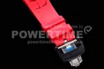 Richard Mille RM011 NTPT Chrono KVF 1:1 Best Edition Crystal Dial on Red Rubber Strap A7750 Super Clone Watch V2 - Image 8
