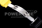 Richard Mille RM011 NTPT Carbon Chrono KVF 1:1 Best Edition Crystal Skeleton Dial Yellow Inner Bezel on Yellow Rubber Strap A7750 Super Clone Watch - Image 9