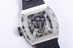 Richard Mille RM052 Skull Titanium Real Tourbillon JBF 1:1 Best Edition Skull Dial on Black Rubber Strap Super Clone Watch - Image 8