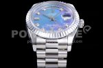 Rolex Day Date 36 128239 EWF 1:1 Best Edition 904L Steel Blue Dial Diamonds Markers on Bracelet A2836 Super Clone Watch - Image 10