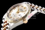 Rolex DateJust 36 SS/YG 126233 EWF Gold Wrapped 904L Steel Silver Dial Roman Markers on Jubilee Bracelet SA3235 Super Clone Watch - Image 6