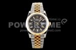 Rolex DateJust 36 SS/YG 126233 GMF Gold Wrapped 904L Steel Gray Dial Stick Markers on Jubilee Bracelet SA3235 Super Clone Watch