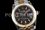 Rolex DateJust 36 SS/YG 126233 GMF Gold Wrapped 904L Steel Gray Dial Stick Markers on Jubilee Bracelet SA3235 Super Clone Watch - Image 3