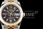 Rolex DateJust 36 SS/YG 126233 GMF Gold Wrapped 904L Steel Gray Dial Stick Markers on Jubilee Bracelet SA3235 Super Clone Watch - Image 2