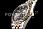 Rolex DateJust 36 SS/YG 126233 GMF Gold Wrapped 904L Steel Gray Dial Stick Markers on Jubilee Bracelet SA3235 Super Clone Watch - Image 5
