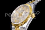 Rolex DateJust 36 SS/YG 126233 JDF Gold Wrapped 904L Steel Silver Dial Stick Markers on Jubilee Bracelet Super Clone Watch V2 - Image 11