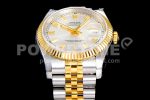 Rolex DateJust 36 SS/YG 126233 JDF Gold Wrapped 904L Steel Silver Dial Stick Markers on Jubilee Bracelet Super Clone Watch V2 - Image 10