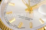Rolex DateJust 36 SS/YG 126233 JDF Gold Wrapped 904L Steel Silver Dial Stick Markers on Jubilee Bracelet Super Clone Watch V2 - Image 8