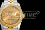 Rolex DateJust 36 SS/YG 126233 JDF Gold Wrapped 904L Steel YG Dial Stick Markers on Jubilee Bracelet Super Clone Watch V2 - Image 3