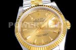 Rolex DateJust 36 SS/YG 126233 JDF Gold Wrapped 904L Steel YG Dial Stick Markers on Jubilee Bracelet Super Clone Watch V2 - Image 4