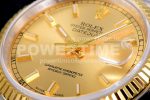 Rolex DateJust 36 SS/YG 126233 JDF Gold Wrapped 904L Steel YG Dial Stick Markers on Jubilee Bracelet Super Clone Watch V2 - Image 6