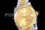 Rolex DateJust 36 SS/YG 126233 JDF Gold Wrapped 904L Steel YG Dial Diamonds Markers on Jubilee Bracelet Super Clone Watch V2 - Image 6