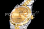 Rolex DateJust 36 SS/YG 126233 JDF Gold Wrapped 904L Steel YG Dial Diamonds Markers on Jubilee Bracelet Super Clone Watch V2 - Image 5
