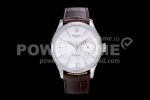 Rolex Cellini 50519 SS GMF 1:1 Best Edition White Dial on Brown Leather Strap SA3165 Super Clone Watch