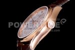 Rolex Cellini Date 50515 TWF RG White Dial Sticks Markers on Brown Leather Strap A3165 Super Clone Watch - Image 6