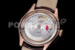 Rolex Cellini Date 50515 TWF RG White Dial Sticks Markers on Brown Leather Strap A3165 Super Clone Watch - Image 8