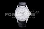 Rolex Cellini Date 50519 SS EWF Best Edition White Dial on Black Leather Strap A3165 Super Clone Watch