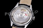 Rolex Cellini Date 50519 SS EWF Best Edition White Dial on Black Leather Strap A3165 Super Clone Watch - Image 7