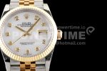 Rolex DateJust 36 SS/YG 126233 EWF Gold Wrapped 904L Steel White Dial Diamonds Markers on Jubilee Bracelet SA3235 Super Clone Watch - Image 2