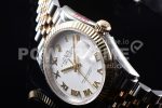 Rolex DateJust 36 SS/YG 126233 EWF Gold Wrapped 904L Steel White Dial Roman Markers on Jubilee Bracelet SA3235 Super Clone Watch - Image 7
