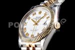 Rolex DateJust 36 SS/YG 126233 EWF Gold Wrapped 904L Steel White Dial Roman Markers on Jubilee Bracelet SA3235 Super Clone Watch - Image 5