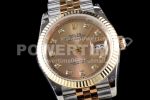 Rolex DateJust 36 SS/YG 126233 EWF Gold Wrapped 904L Steel Gold Dial Diamonds Markers on Jubilee Bracelet SA3235 Super Clone Watch - Image 2
