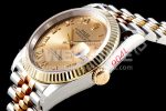 Rolex DateJust 36 SS/YG 126233 EWF Gold Wrapped 904L Steel Gold Dial Roman Markers on Jubilee Bracelet SA3235 Super Clone Watch - Image 6