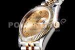 Rolex DateJust 36 SS/YG 126233 EWF Gold Wrapped 904L Steel Gold Dial Roman Markers on Jubilee Bracelet SA3235 Super Clone Watch - Image 4
