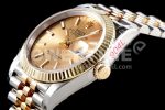 Rolex DateJust 36 SS/YG 126233 EWF Gold Wrapped 904L Steel Gold Dial Stick Markers on Jubilee Bracelet SA3235 Super Clone Watch - Image 6