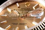 Rolex DateJust 36 SS/YG 126233 EWF Gold Wrapped 904L Steel Gold Dial Stick Markers on Jubilee Bracelet SA3235 Super Clone Watch - Image 4
