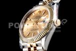 Rolex DateJust 36 SS/YG 126233 EWF Gold Wrapped 904L Steel Gold Dial Stick Markers on Jubilee Bracelet SA3235 Super Clone Watch - Image 5