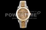 Rolex DateJust 36 SS/YG 126233 EWF Gold Wrapped 904L Steel Gold Dial Roman Markers on Jubilee Bracelet SA3235 Super Clone Watch
