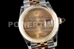 Rolex DateJust 36 SS/YG 126233 EWF Gold Wrapped 904L Steel Gold Dial Roman Markers on Jubilee Bracelet SA3235 Super Clone Watch - Image 2