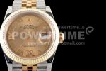 Rolex DateJust 36 SS/YG 126233 EWF Gold Wrapped 904L Steel Gold Dial Roman Markers on Jubilee Bracelet SA3235 Super Clone Watch - Image 3