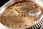 Rolex DateJust 36 SS/YG 126233 EWF Gold Wrapped 904L Steel Gold Dial Roman Markers on Jubilee Bracelet SA3235 Super Clone Watch - Image 4