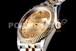 Rolex DateJust 36 SS/YG 126233 EWF Gold Wrapped 904L Steel Gold Dial Roman Markers on Jubilee Bracelet SA3235 Super Clone Watch - Image 5