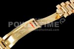 Rolex Day Date 40 YG 904L Steel GMF 1:1 Best Edition White Roman Dial on YG Bracelet A2836 Super Clone Watch - Image 9