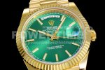 Rolex Day Date 40 YG 904L Steel JDF 1:1 Best Edition Green Dial on YG Bracelet A2836 Super Clone Watch - Image 5