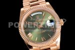 Rolex Day Date 40 RG 904L Steel JDF 1:1 Best Edition Green Dial on RG Bracelet A2836 Super Clone Watch - Image 2