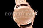 Rolex Cellini 50535 Moonphase RG EWF Best Edition White Dial on Brown Leather Strap A3195 Super Clone Watch - Image 8