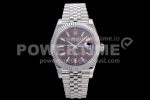Rolex DateJust 41 126334 SS REF 1:1 Best Edition Red Dial Stick Markers on Jubilee Bracelet A3235 Super Clone Watch