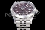 Rolex DateJust 41 126334 SS REF 1:1 Best Edition Red Dial Stick Markers on Jubilee Bracelet A3235 Super Clone Watch - Image 9